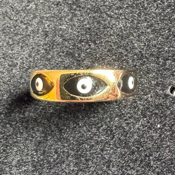 Adjustable Evil Eye Ring - Picture 2 of 7